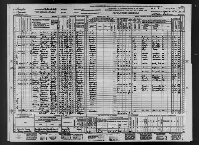 This Enumeration District covers the following area(s): Militia District 663 Valdosta, Valdosta City bounded by (N) Atlantic Coast Line Railroad; (E) Holiday, City Limits; (S) City Limits; (W) Southern Railway; also Lowndes County Jail. US public data for digital planners, from the Census Bureau, BLS and FCC